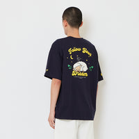 Men Embroidery Oversized Tee - Navy - SM2610200D