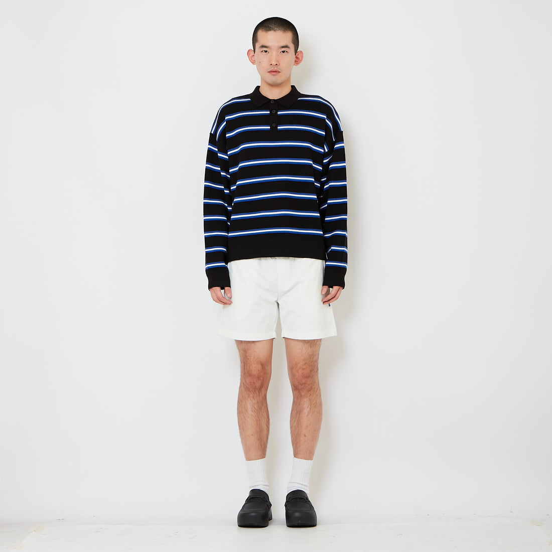 Men Twill Shorts - Off White - SM2610205A