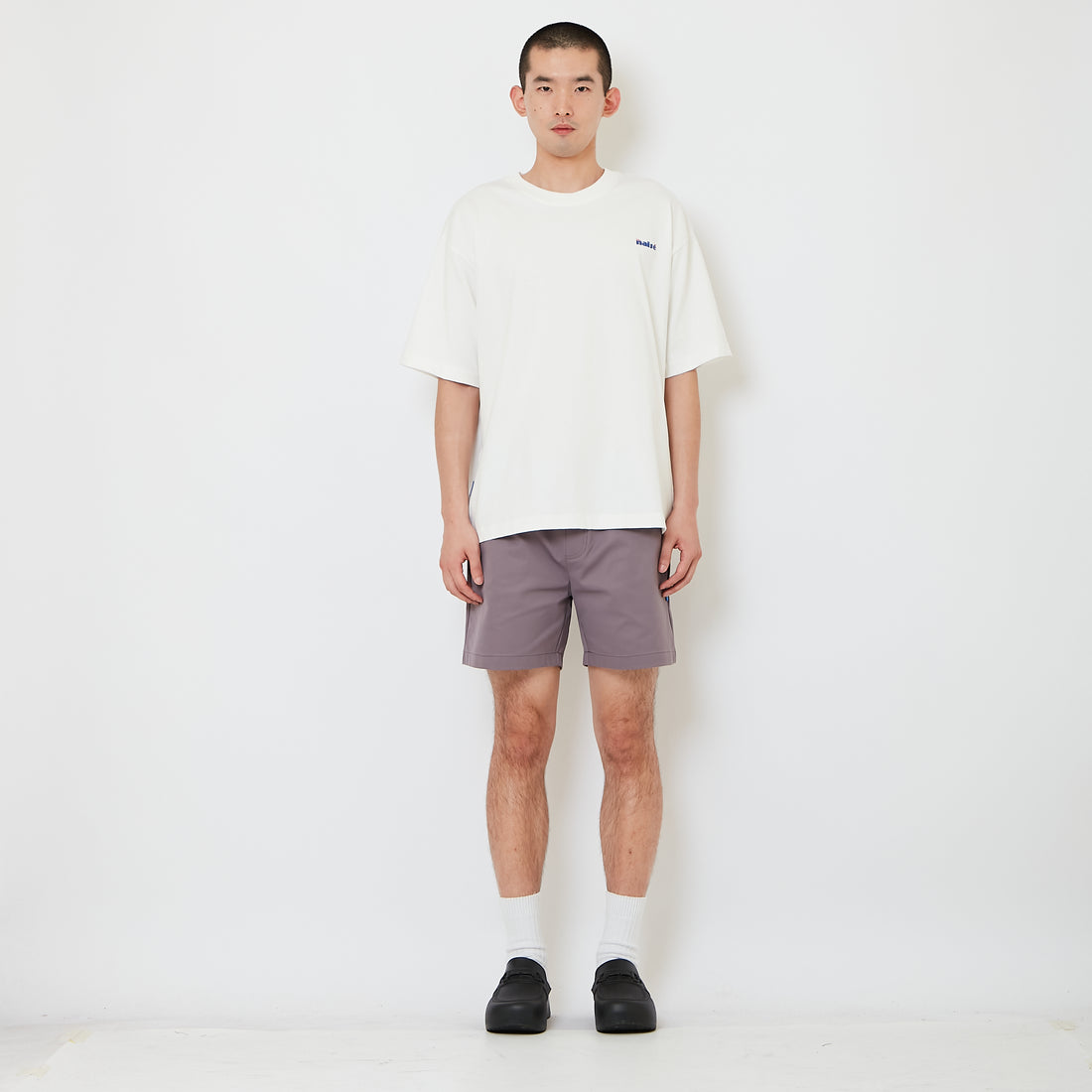 Men Twill Shorts - Dusty Purple - SM2610205C