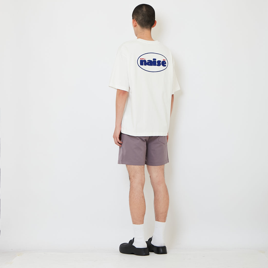 Men Twill Shorts - Dusty Purple - SM2610205C