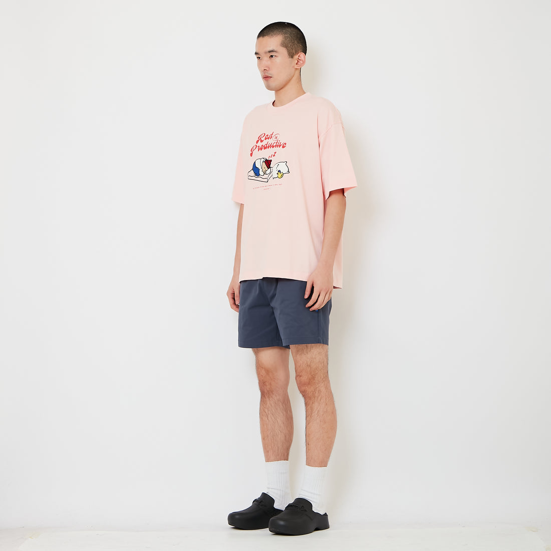 Men Twill Shorts - Blue - SM2610205D