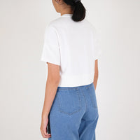 Women Cropped Top - Off White - SW2301004C