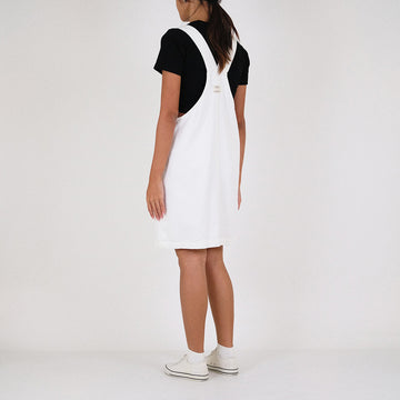 Women Denim Dungree Dress - Off White - SW2303048A