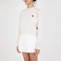 Women Polo Sweatshirt - Sand - SW2305062A