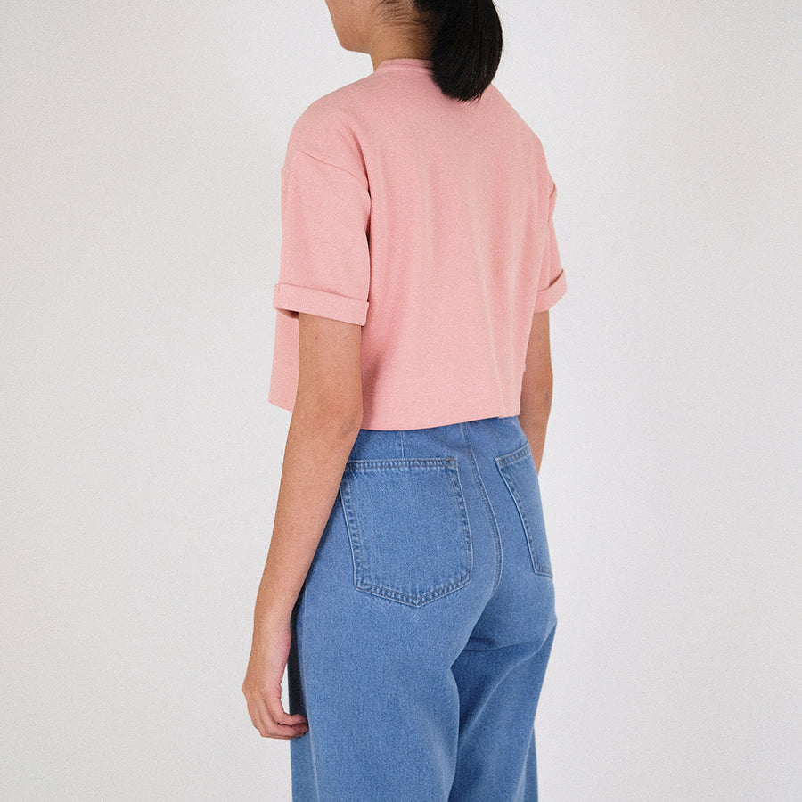 Women Pique Cropped Top - SW2307065
