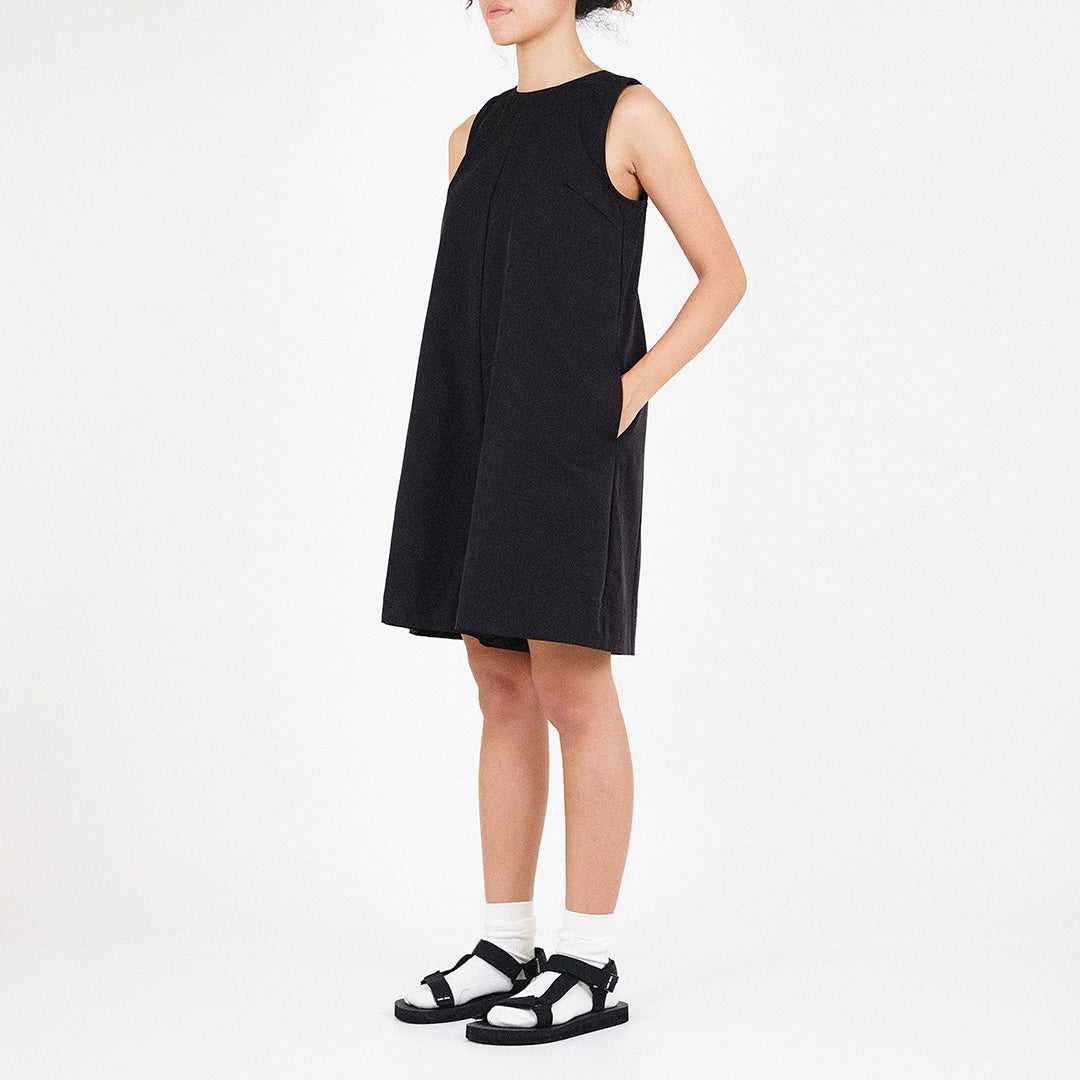 Women Relaxed Romper - Black - SW2307073B