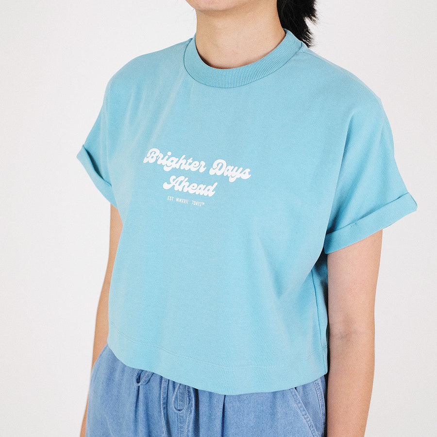 Women Cropped Top - Turquoise - SW2307075B (SW2209521)