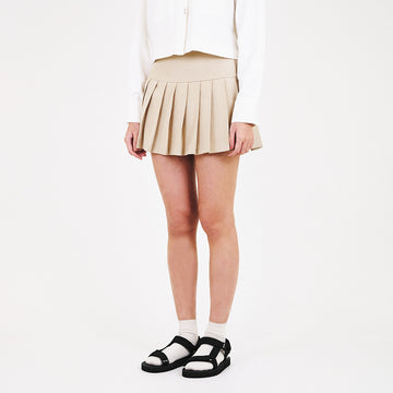 Women Pleated Skort - Khaki - SW2307083A