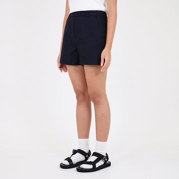 Women Basic Stretch Shorts - Navy - SW2307086C