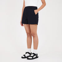 Women Basic Stretch Shorts - Navy - SW2307086C