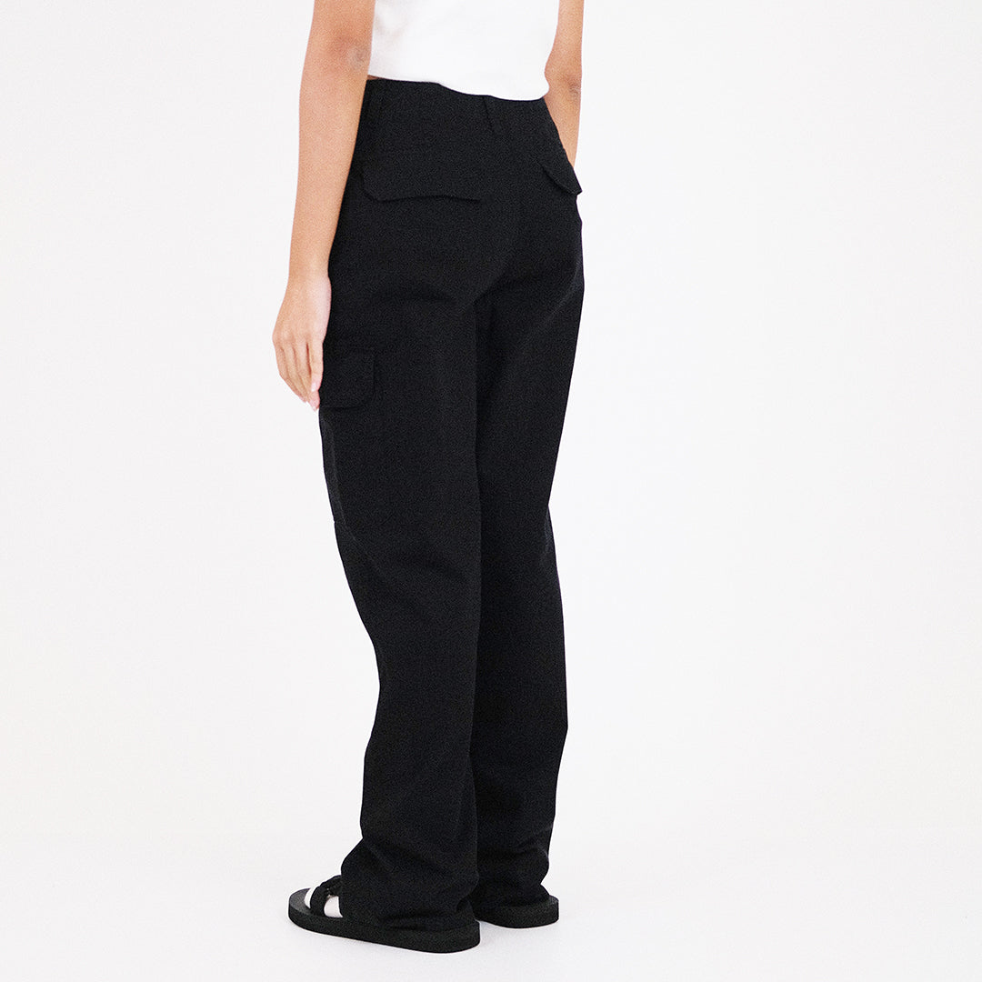 Women Cargo Pants - Black - SW2311180D