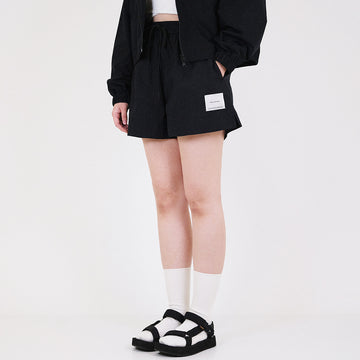 Women Nylon Shorts - Black - SW2309113B