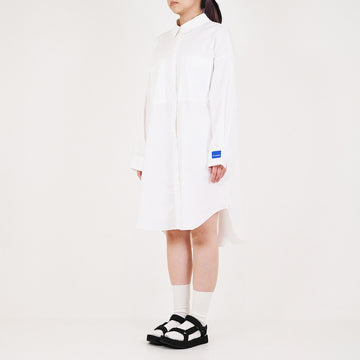 Women Shirt Dress - Off White - SW2309120A