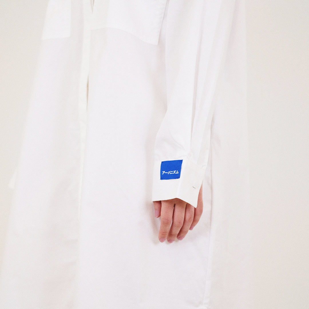 Women Shirt Dress - Off White - SW2309120A