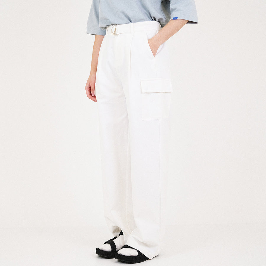 Women Wide Leg Pants - Off White - SW2310136A