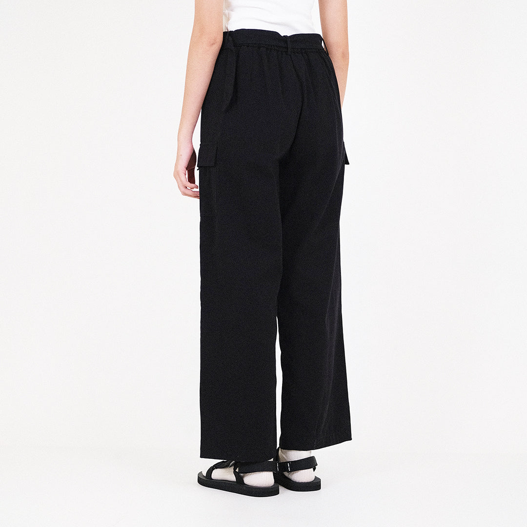 Women Wide Leg Pants - Black - SW2310136B