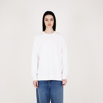 Women Combined Oversized Top - Off White - SW2311144A