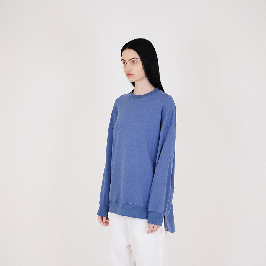 Women Combined Oversized Top - Blue - SW2311144C