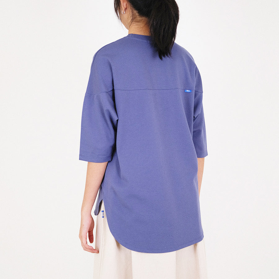 Women Oversized Top - Blue - SW2311147C