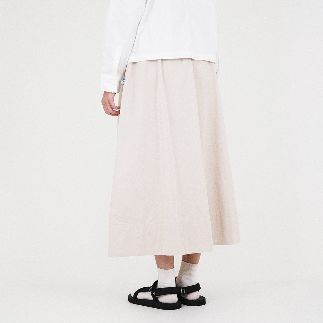 Women Maxi Flare Skirt - Beige - SW2311150A