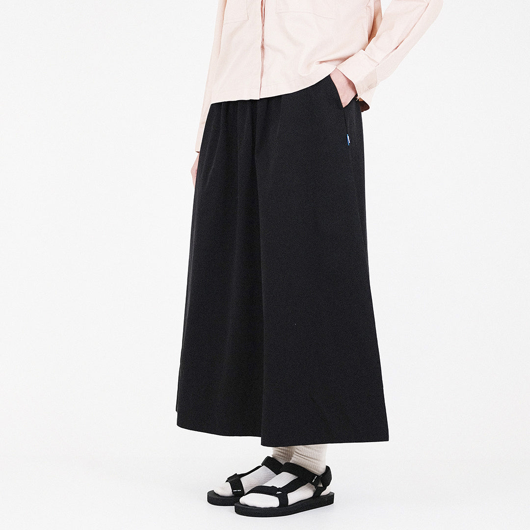 Women Maxi Flare Skirt - Black - SW2311150B
