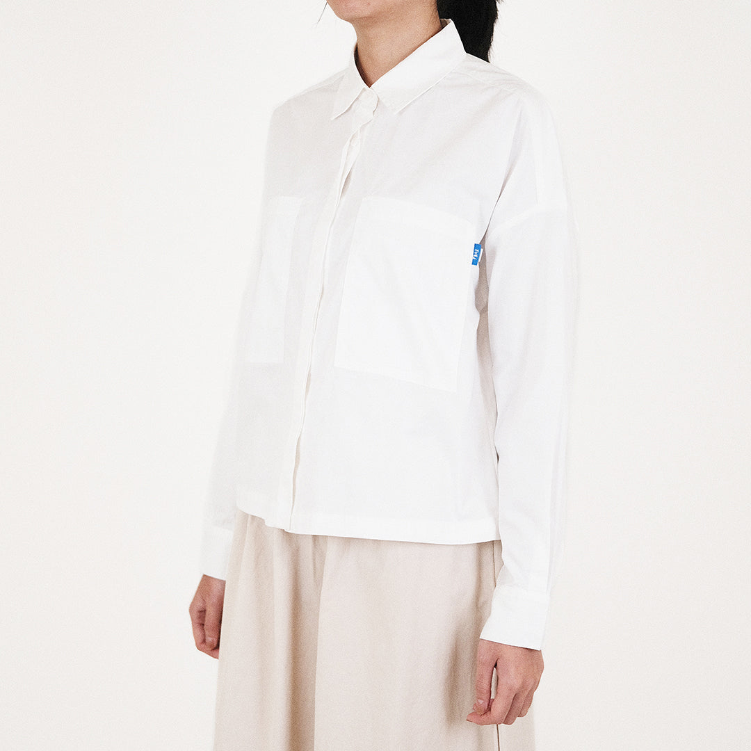 Women Boxy Shirt - Off White - SW2311151A