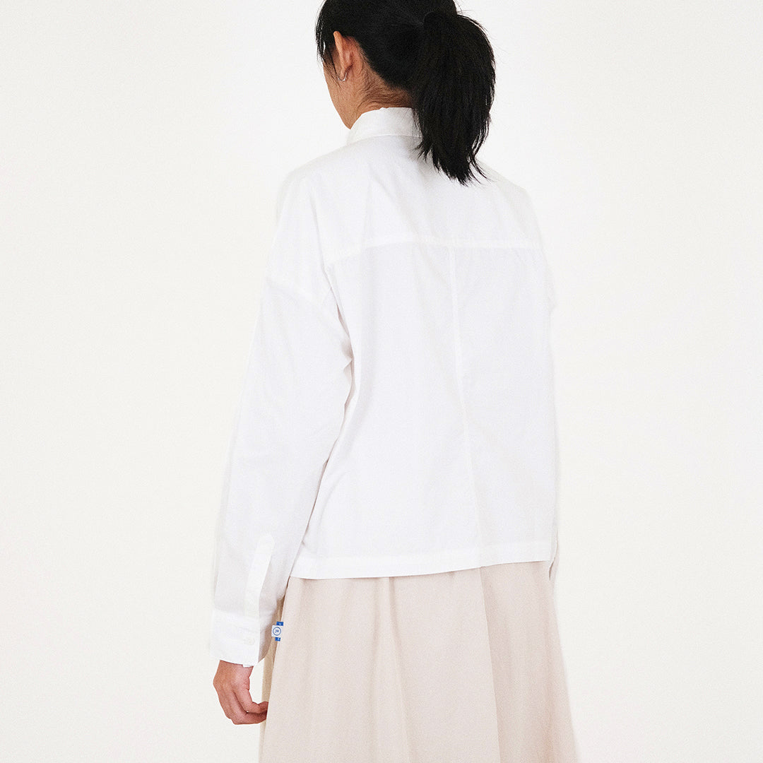 Women Boxy Shirt - Off White - SW2311151A