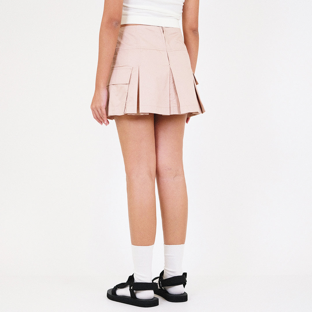 Women Pleated Skort - Pink - SW2311153B