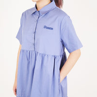 Women Tiered Dress - Blue - SW2311156B