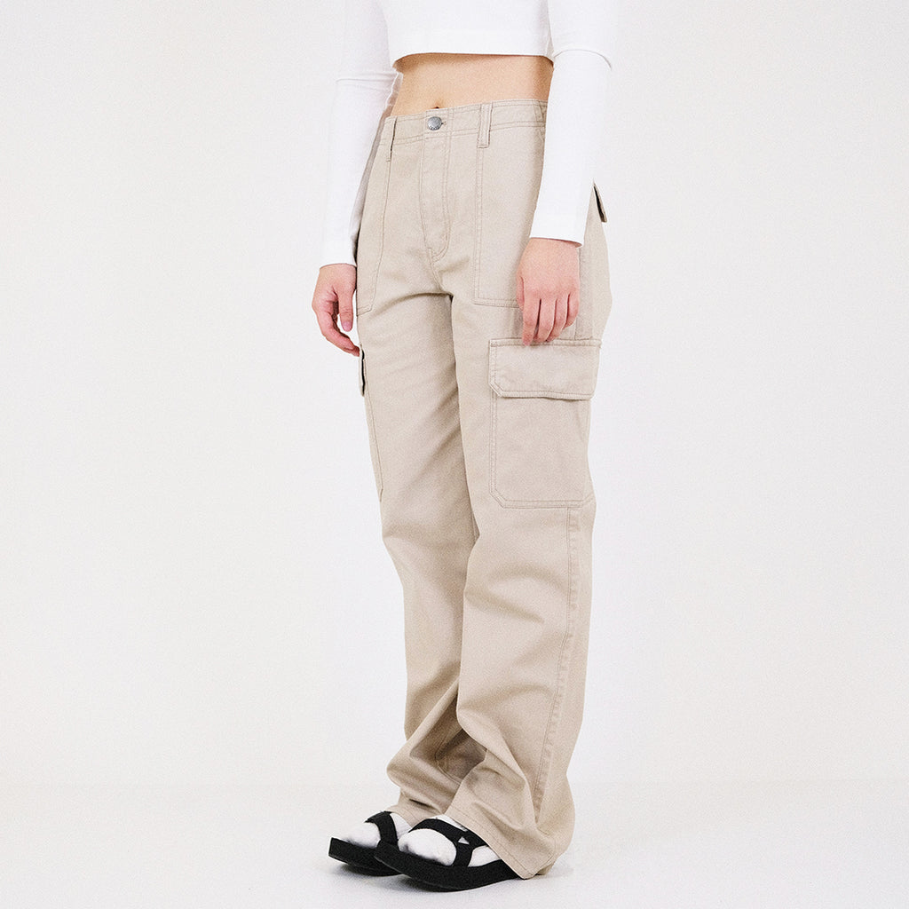 Women Cargo Pants - Light Khaki - SW2311180A
