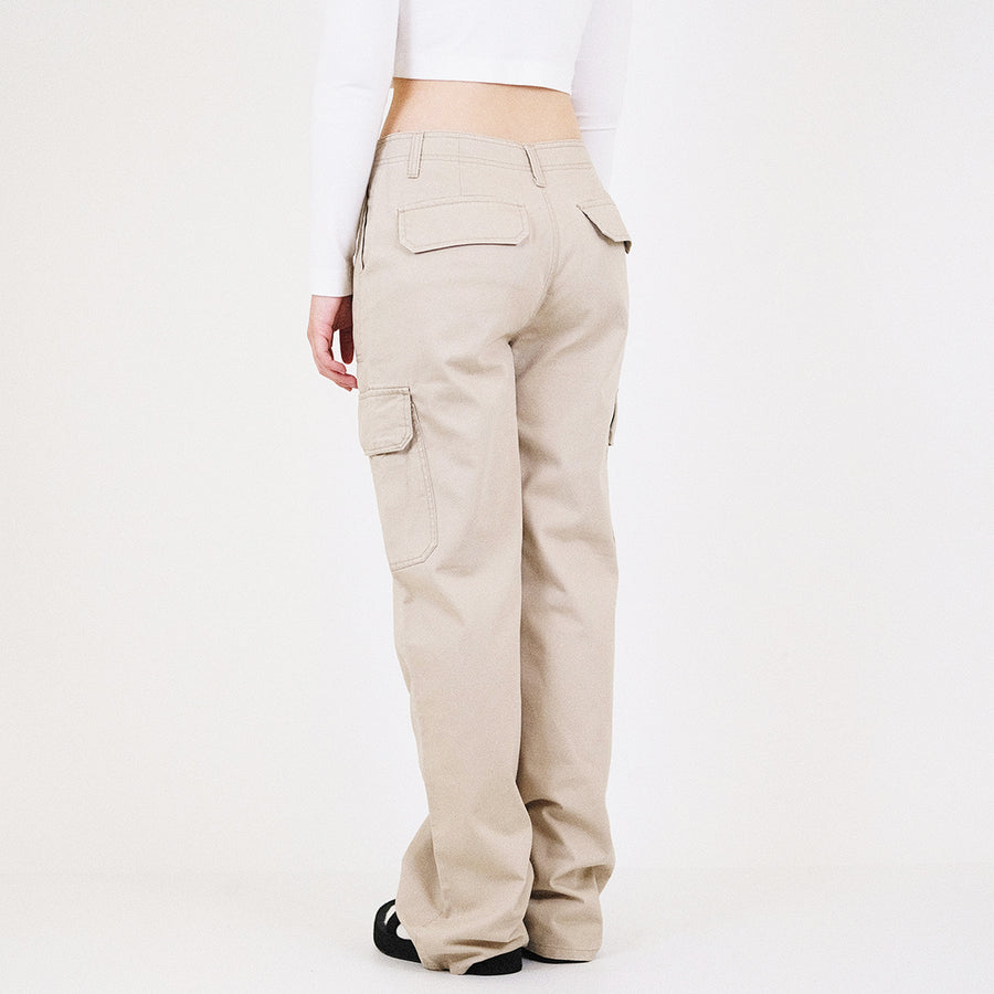 Women Cargo Pants - Light Khaki - SW2311180A