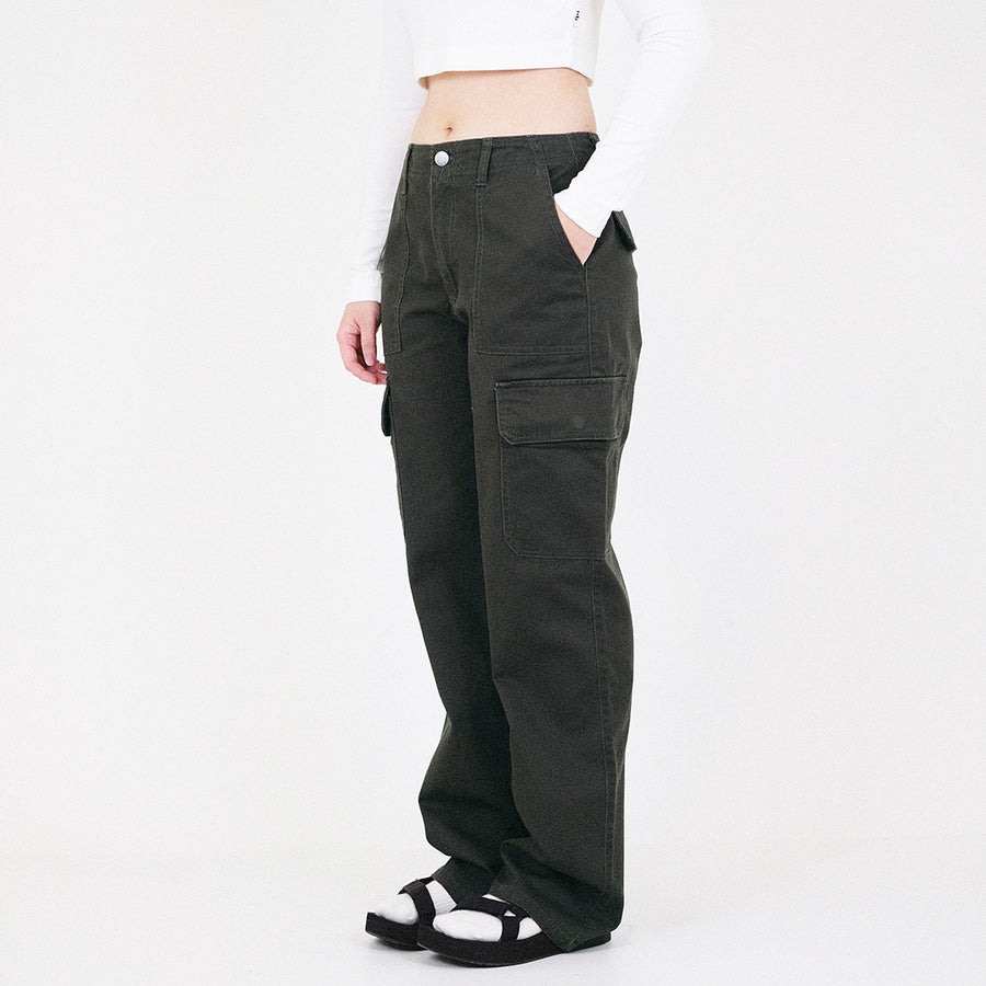 Women Cargo Pants - Dark Grey - SW2311180C