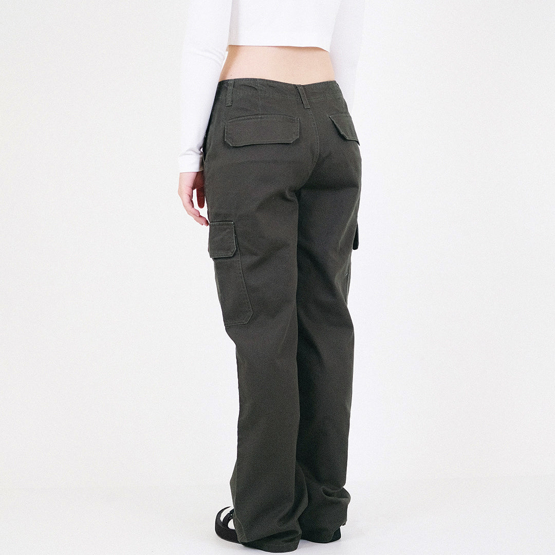 Women Cargo Pants - Dark Grey - SW2311180C