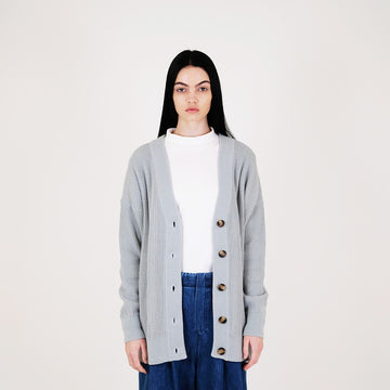 Women Oversized Knit Cardigan - Sage - SW2312167A