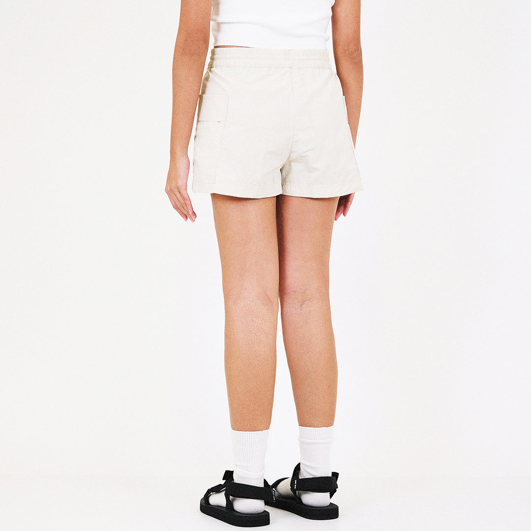 Women Cargo Skort - Cream - SW2312173A