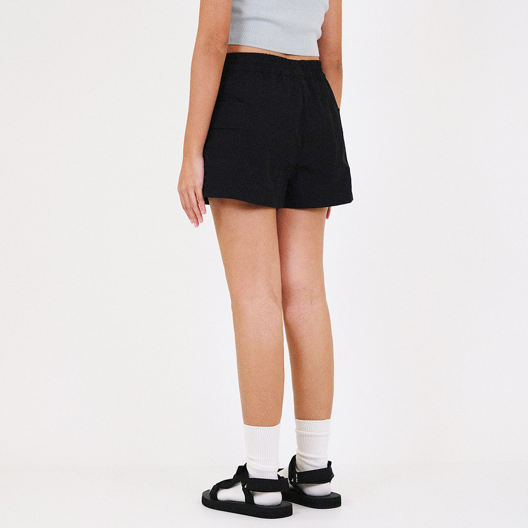 Women Cargo Skort - Black - SW2312173B