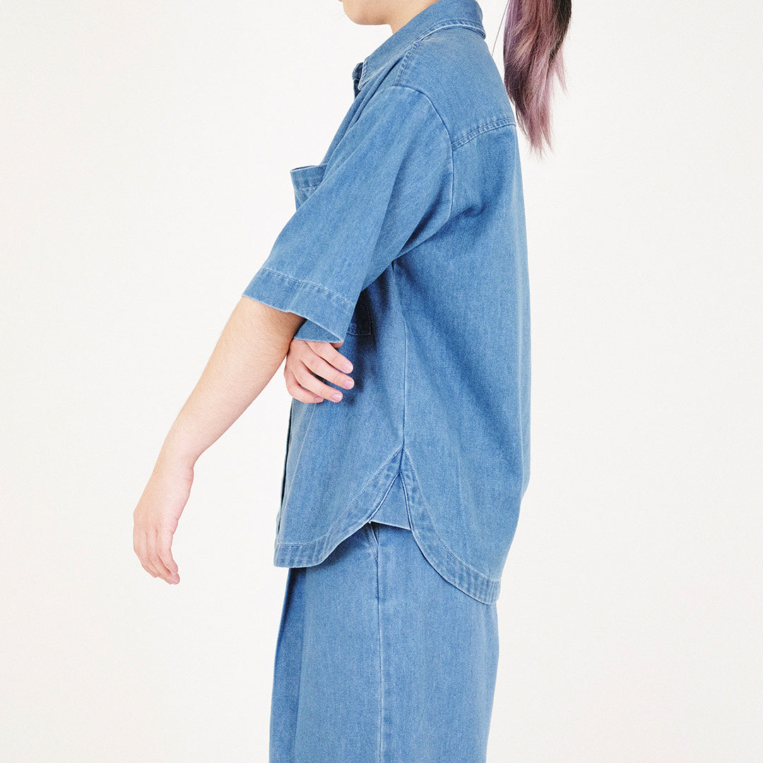 Women Denim Shirt - Light Blue - SW2312176Z