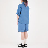 Women Denim Shorts - Light Blue - SW2312175Z