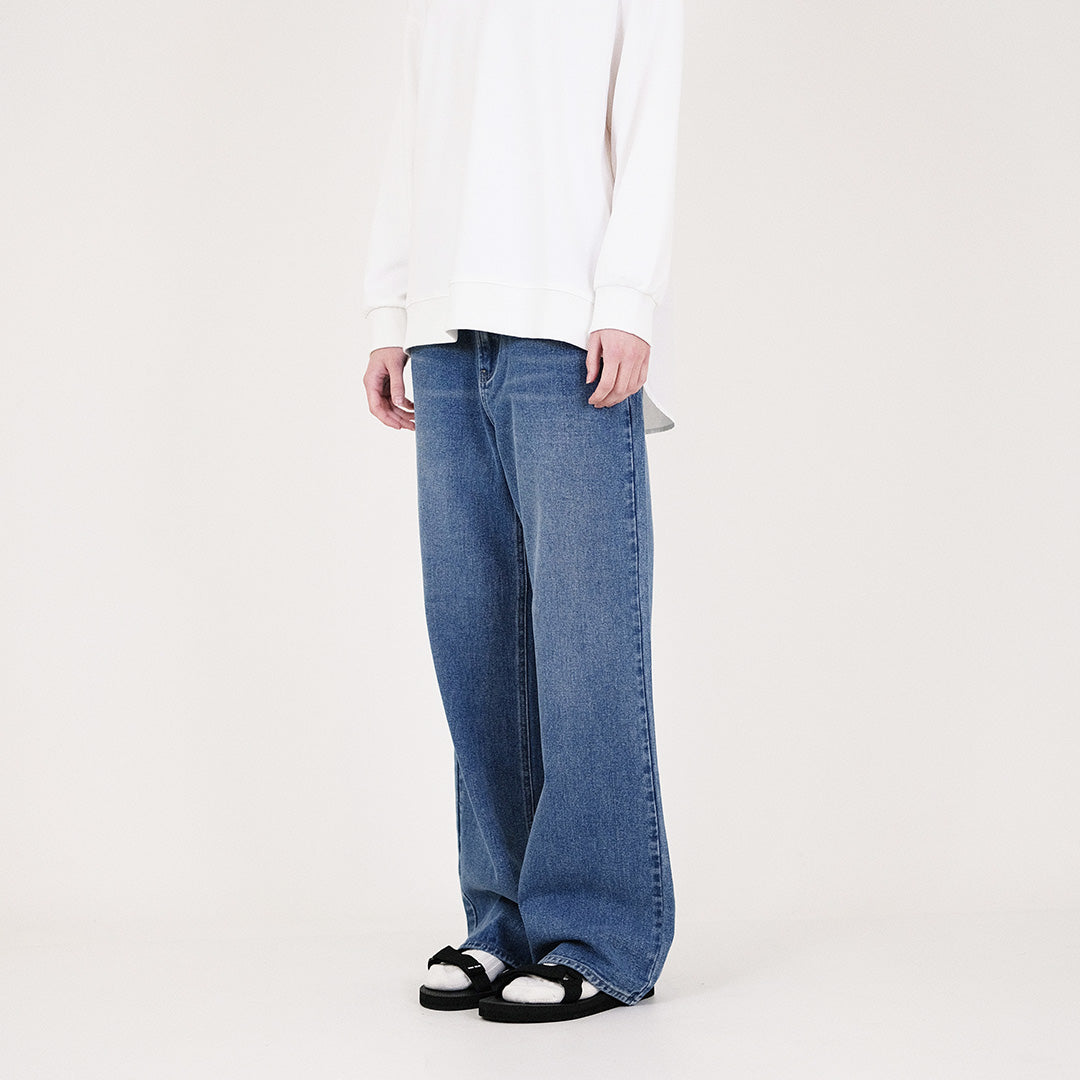Women Straight Cut Jeans - Blue - SW2312177C