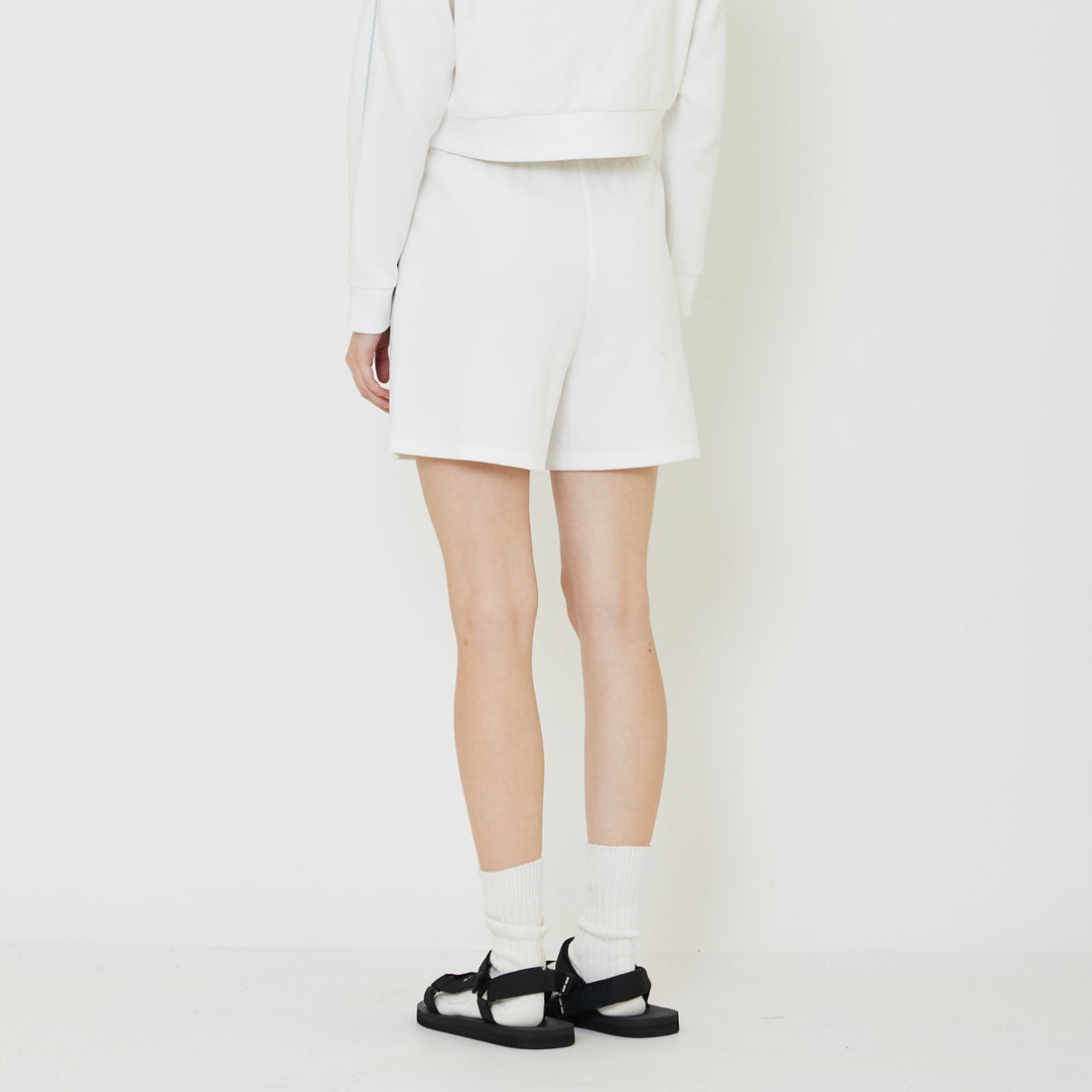 Women Pique Shorts - Off White - SW2401006A