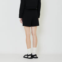 Women Pique Shorts - Black - SW2401006D