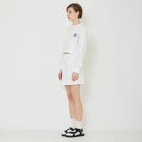 Women Pique Sweatshirt - Off White - SW2401007A