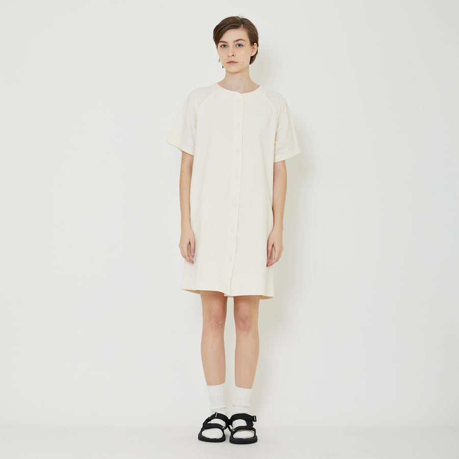 Women Embroidered Dress - Ivory - SW2401008A