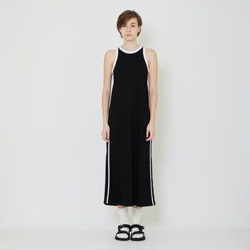 Women Contrast Maxi Dress - Black - SW2401009B