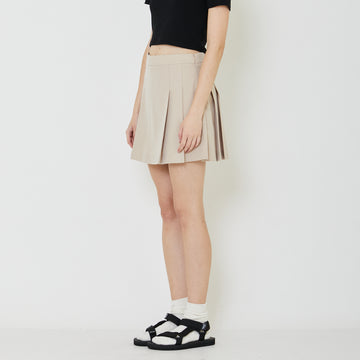 Women Pleated Skort - Khaki - SW2401012A