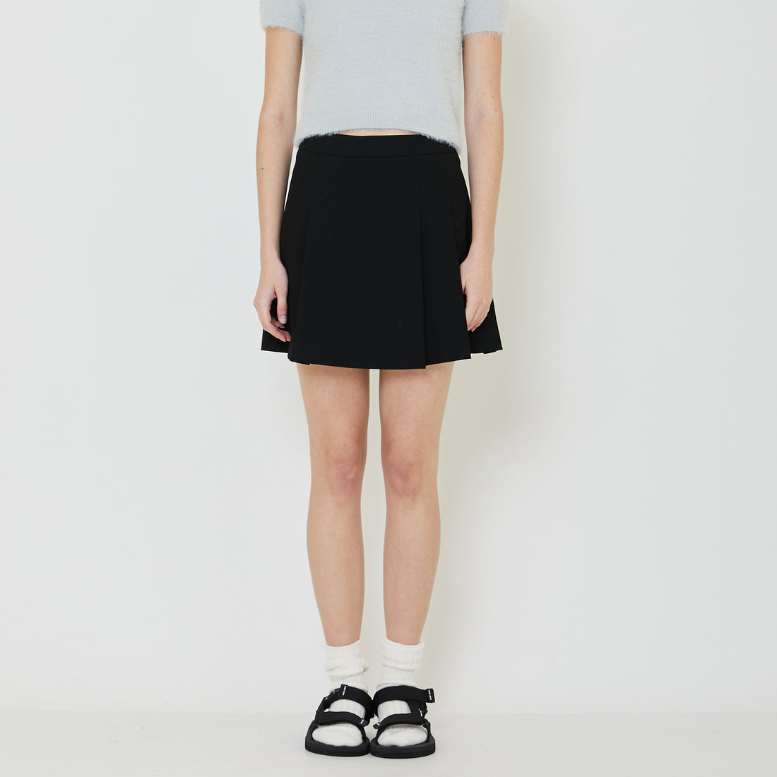 Women Pleated Skort - Black - SW2401012B