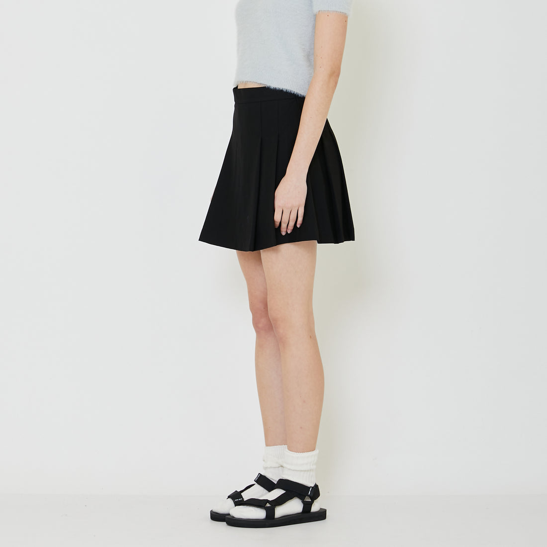 Women Pleated Skort - Black - SW2401012B