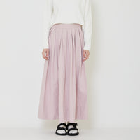 Women Nylon Maxi Skirt - Dusty Purple - SW2401013A