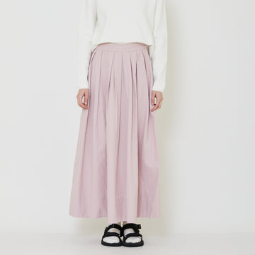 Women Nylon Maxi Skirt - Dusty Purple - SW2401013A