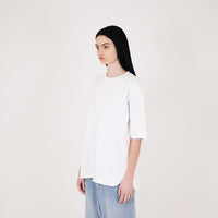 Women Essential Oversized Top - Off White - SW2401067A